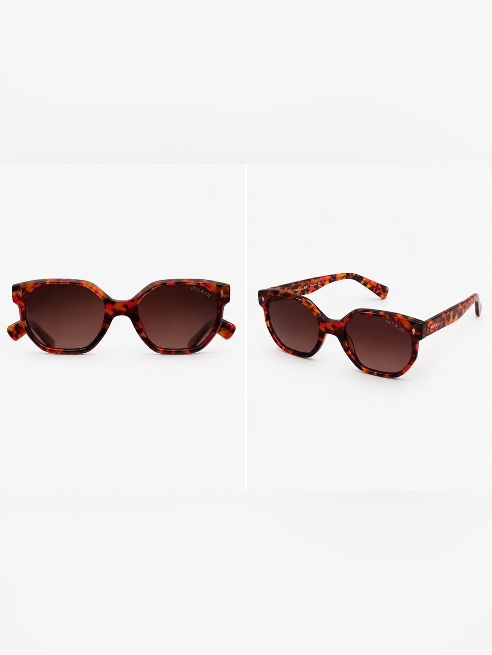 Little Paul & Joe FLEUR01 Kids Designer Sunglasses Tortoise Octagon $110
